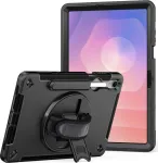 Kickstand Case jt berlin Samsung Galaxy Tab S11 jaoks t&ouml;&ouml;kindla k&auml;epidemega &mdash; Must