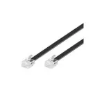 Wentronic Goobay modulaarne &uuml;henduskaabel, must, 3m - RJ12 pistik (6P6C) RJ12 pistikule (6P6C) (50321)