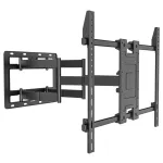 Techly seinakinnitus 55&ndash;100-tollise Full-Motion LED LCD-teleri jaoks, 300 x 300 mm, 900 x 600 mm, 0&ndash;7&deg;, 120&deg;, teras, must