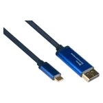 Alcasa 4812-CSF010B 1m adapterkaabel USB-C - 1 m - USB USB-C - DisplayPort - isane - isane - sirge (4812-CSF010B)