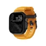 NOMAD Rocky Point Band - rihm Apple Watchile 46mm/49mm FKM-i ja titaaniga (sol, must riistvara)