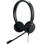 Jabra Evolve 20 MS Stereo USB-C On-Ear Headset with Noise-Cancelling Microphone, Black