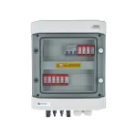 EMITER Switchgear Attached DCAC Hermetic IP65 EMITTER koos DC-piiksurvet&otilde;kistiga Dehn 1000V Type 2, 2 x PV String, 2 x MPPT // og. AC Dehn Type 2, 10A 3-F