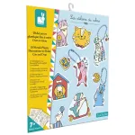 Janod DIY Kahanemisplastiku Kunstikomplekt - Kassid ja Koerad - 10 Kaunistust - Vanus 7+