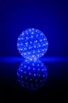 iLike RS-209 Dekoratiivne valguskuul lillemustriga 100 LED sinine 14 cm