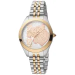 JUST CAVALLI naiste k&auml;ekell JC1L210M0185 32mm roostevaba teras h&otilde;bedane Milano silmkoekett