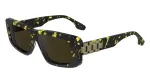 Victoria Beckham VB669S5513012 Naiste ruudukujulised atsetaatp&auml;ikeseprillid - Must/Hall - 55/13/145 mm