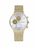 RADIANT Men's Quartz Analog Watch RA601703 41mm Stainless Steel Case Black Leather Strap