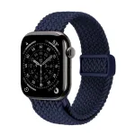 Crong Wave Band Punutud Nailonist Solo Loop Apple Watch 44/45/46/49 mm (Tumesinine)