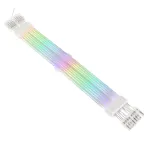 PCI-E 8-pin pikenduskaabel Kolink Umbra Radiant ARGB &mdash; kahekordne 2&times; 8-pin, varjestatud pikendus GPU toitele