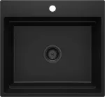 DEANTE Magnetic Granite Sink 1-Bowl Black