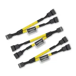 Noctua NA-SYC1 CHROMAX.YELLOW - Pikendusjuhe - Kollane - Emane - Emane - 115 mm - 3 tk (NA-SYC1.yellow)