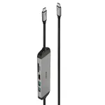 Lindy DST-Micro 140, USB-C s&uuml;learvuti mikro dokkimisjaam 4K toega ja 1,4 m 60 W laadimiskaabliga