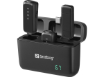 SANDBERG Streamer USB-C juhtmevaba mikrofon x2 - kahe mikrofoniga komplekt - 20 Hz - 20 kHz