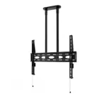 B-TECH AV BT8448-150/BB &Uuml;lisuur universaalne lameekraani laekinnitus 1,5 m &Oslash;50 mm vardaga, VESA kuni 1100x700, 130 kg, must