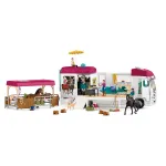 schleich HORSE CLUB Hobuste Transporter, Hooned, Telkimine, Hobusetall, Hobused, Ratsav&otilde;istlus, 5 a, Mitmev&auml;rviline, Plastik