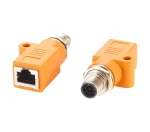 EXSYS M12 A-koodiga 8-pin isane RJ45 emase varjestatud adapter, IP67, Gigabit, PoE EX-49500