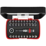 fischer 559121 32-osaline kruvikeeraja otsakute komplekt (Phillips, Pozidriv, pilu, Torx Plus)