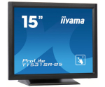 Iiyama ProLite T1531SR-B5 15 inch puutetundlik LED-monitor - 1024 x 768, TN, HDMI/VGA/DisplayPort, k&otilde;larid, mattmust