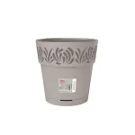 STEFANPLAST Gaia lillepott koos alusega &Oslash;25x25 cm helehall