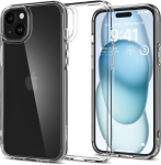 Spigen Ultra Hybrid kaitse&uuml;mbris Apple iPhone 15 jaoks, Crystal Clear