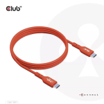 CLUB3D USB2 USB-C Bi-Directional USB-IF Certified kaabel Data 480Mb, PD 240W(48V/5A) EPR M/M 4m / 13.13ft