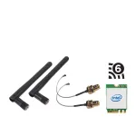 Shuttle WLN-M3 &ndash; WLAN-komplekt Edge PC Series SPCEL jaoks, Intel WLAN M.2 kaart (ax)/Bluetooth, sh kaablid ja v&auml;lised antennid