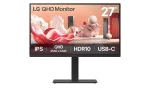 LG 27BA75QB-B.AEU arvutimonitor 68,6 cm (27 tolli) 2560 x 1440 pikslit Wide Quad HD LED must