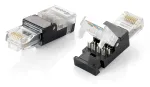 Equip t&ouml;&ouml;riistavaba RJ45 pistik, Cat.6, RJ-45, must, l&auml;bipaistev, pol&uuml;karbonaat, Cat6, -10 - 60 &deg;C, 12 g