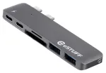 eSTUFF Allure Series ES84122-GREY Slot-in Hub Pro dokkimisjaam, USB-C / Thunderbolt 3, MacBook Pro jaoks, millel on Touch Bar, hall