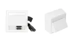 Vivolink WI221292 pistikupesamoodul HDMI + DisplayPort + 3,5 mm valge