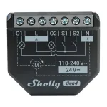 Shelly 2PM Gen4 ruloo- ja aknaluugi ajam 2 kanaliga, AC 110&ndash;240V, 2,4 GHz Wi‑Fi, 1,4 W, 8000 KB v&auml;lkm&auml;lu