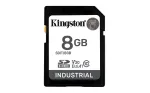 Kingston Technology 8G SDHC Industrial pSLC, 8 GB, SDXC, Class 10, UHS-I, 100 MB/s, 80 MB/s