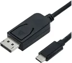 ROLINE - adapterkaabel - 24 kontaktiga USB-C (M) DisplayPorti (M) - USB 3.1 / DisplayPort 1.2 - 2 m - kahesuunaline, toetab 4K 60 Hz (3840 x 2160) - must (11.04.5958)
