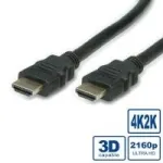 VALUE HDMI Ultra HD with Ethernet - HDMI-kaabel Etherneti-ga - HDMI isane kuni HDMI isane - 1 m - topeltisolatsioon - must (11.99.5680)