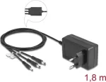 DeLOCK 41467 v&auml;line toiteadapter 12V 3A 36W, DC 3.5x1.35/5.5x2.1/5.5x2.5 mm