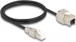 DeLOCK kaabel RJ45 pistik v&auml;limontaažiks kuni Keystone moodul RJ45 pesa Cat.6A 1 m