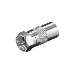 Goobay WE 1170 Cu RF-adapter, IEC (9.52 mm) pesa - F pistik