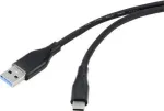 USB-kaabel USB 3.2 Gen1 3.0 3.1 USB-C pistik 3,00 m must (RF-4995178)