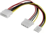 Pikenduskaabel Renkforce RF-4166421 1x IDE toitepistik 1x IDE toitepesale