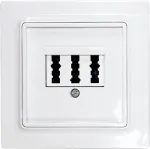 Eltako TAE katteplaat kolmekordne E-Design TAE55E/3-wg (30055836)