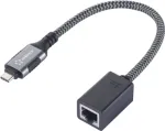 Renkforce USB-C Gigabit Ethernet Mini Adapter musta v&auml;rvi v&otilde;rguadapter USB-A USB 3.2 (RF-6410612)