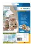 HERMA 10753 isekleepuv etikett, Silphie paber, 70 x 36 mm, ristk&uuml;likukujuline, p&uuml;siv, A4, pruun