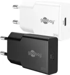 Goobay 75727 - USB-C laadija 20 W 1x USB-C GaN &otilde;huke must (75727)