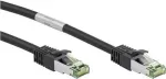 Goobay CAT 8.1 paigalduskaabel, S/FTP (PiMF), must, 25 m - LSZH halogeenivaba, vask AWG 24 (66729)
