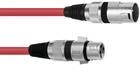 Helikaabel Omnitronic 30220903 3m XLR 3-kontaktiline punane