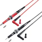 VOLTCRAFT MS-4PS-E ohutustestjuhe [4 mm ohutuspistik &ndash; testproov] 1,00 m Must, Punane 1 tk (VC-11025595)