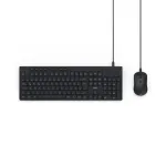 Hama CKM-200 klaviatuur Hiir kaasas Kodu/Kontor USB QWERTZ Saksa Must