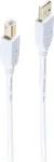 USB 2.0 kaabel ShiverPeaks BS77021-W &mdash; USB A kuni USB B, 1 m, valge, kullatud kontaktidega