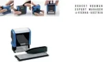 Tekstitempel trodat Printy Typo 4911T &mdash; isetinduv tekstitempel, 3 rida